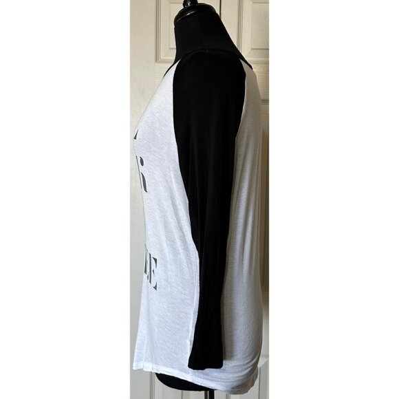 Women's Recycled Karma Will Work For Coffee Baseball T-Shirt Junior's Size M - Picture 11 of 13